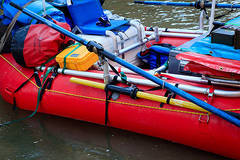Broken spare oar in Hell's Half Mile