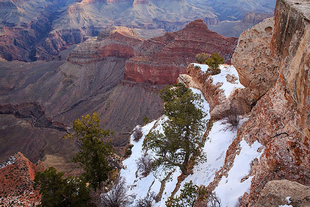 Snow at Mather Point print