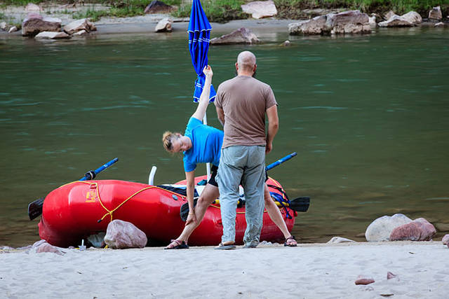 Rachel and Dale stretch  print