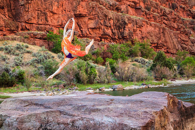 Marica shows her ballet moves print