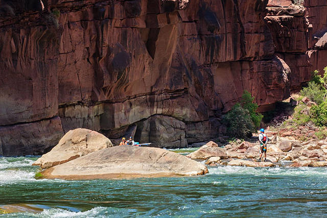 Rachel and Ann at Triplet Falls print