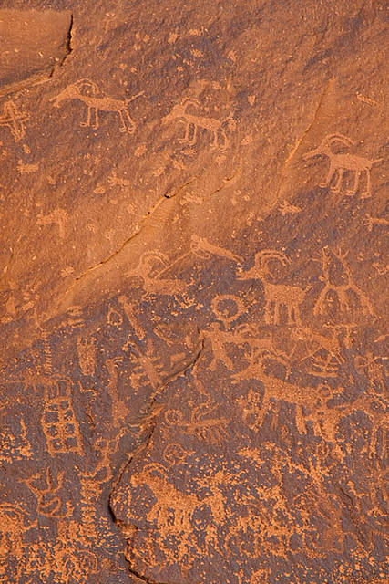 Petroglyphs at Sand Island print