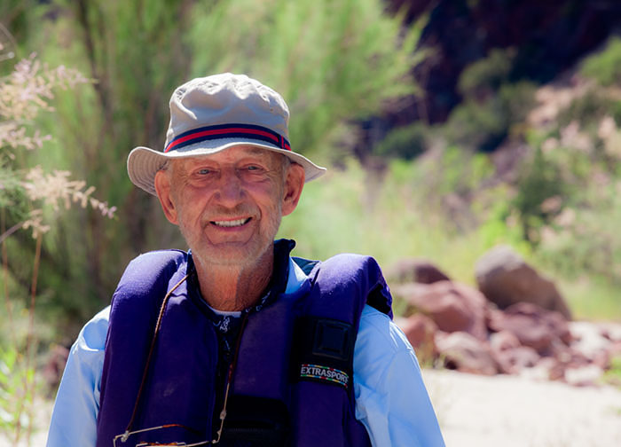 Chester smiling after Hell's Half MIle Chester is happy after our run throught Hell's Half Mile