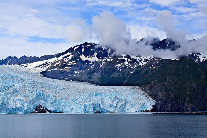 Look for the boat just in front of the glacier. It will provide some perspective to the size of this glacier.